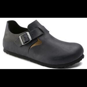 Birkenstock Black Leather Loafers